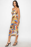 Sexy Swirl Midi Dress