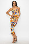 Sexy Swirl Midi Dress