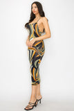 Sexy Swirl Midi Dress