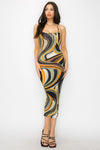 Sexy Swirl Midi Dress
