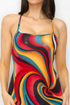 Sexy Swirl Midi Dress