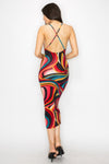 Sexy Swirl Midi Dress