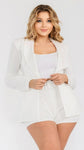 Belted Blazer Short Set