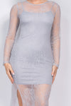 Diamonds and Lace Midi Dress