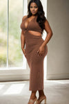 O-Ring Halter Dress