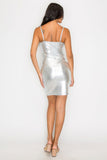 Metallic Mini Dress
