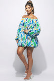 Off The Shoulder Bubble Dress