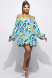 Off The Shoulder Bubble Dress