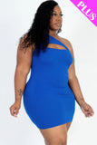 One Shoulder Peek a Boo Mini Dress