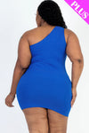 One Shoulder Peek a Boo Mini Dress