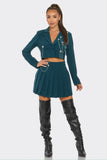 Chains and Pleats Skirt Set