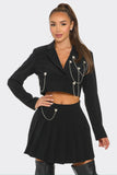 Chains and Pleats Skirt Set