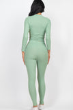 Mock Neck Leggings Set