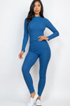 Mock Neck Leggings Set