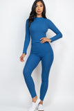Mock Neck Leggings Set
