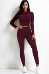 Mock Neck Leggings Set