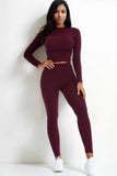 Mock Neck Leggings Set