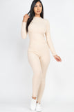 Mock Neck Leggings Set