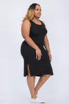 Ribbed Tank Midi Dress