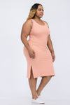 Ribbed Tank Midi Dress