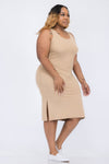 Ribbed Tank Midi Dress