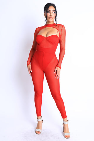 Mesh Masterpiece Jumpsuit (2 Piece)