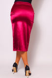 Sexy In Silk Skirt