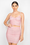 Ms. Mesh Mini Skirt Set