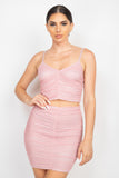 Ms. Mesh Mini Skirt Set