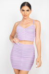 Ms. Mesh Mini Skirt Set