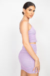 Ms. Mesh Mini Skirt Set