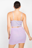Ms. Mesh Mini Skirt Set
