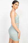 Ms. Mesh Mini Skirt Set