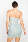 Ms. Mesh Mini Skirt Set