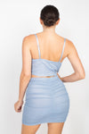Ms. Mesh Mini Skirt Set