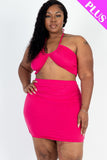 Zipline Halter Skirt Set