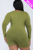 V-neck Bodycon Romper