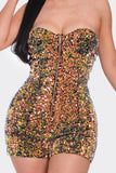 Sweetheart Sequin Romper