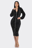 Stunning Sequin Midi Dress