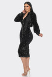 Stunning Sequin Midi Dress