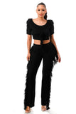 Let's Dance Fringe Pants Set