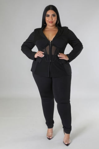 Curvy Corset Suit